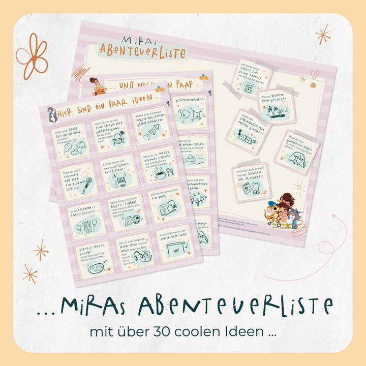 Miras Abenteurliste mit über 30 coolen Ideen
