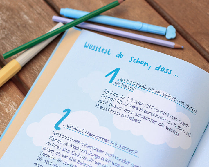 "Mein Freundschaftsbuch" - Innenseite Detail