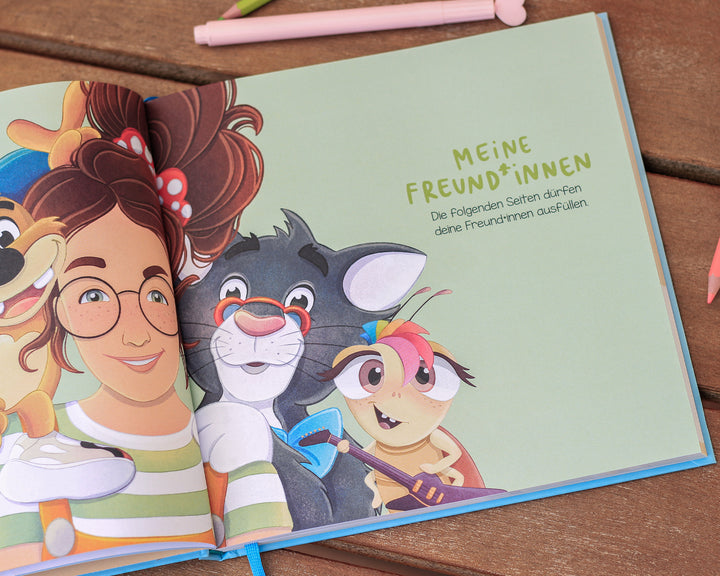 "Mein Freundschaftsbuch" - Innenseite Detail