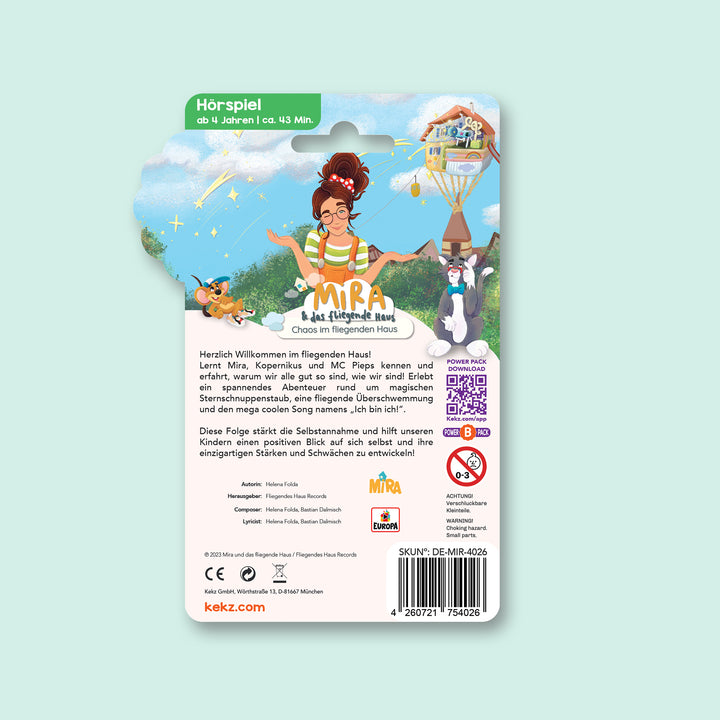 "MiRA KEKZ - Chaos im fliegenden Haus" - Originalverpackung Rückseite