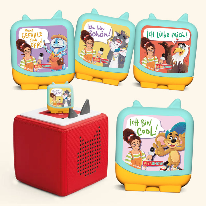 4er Set Clever-Tonies mit Tonie Player