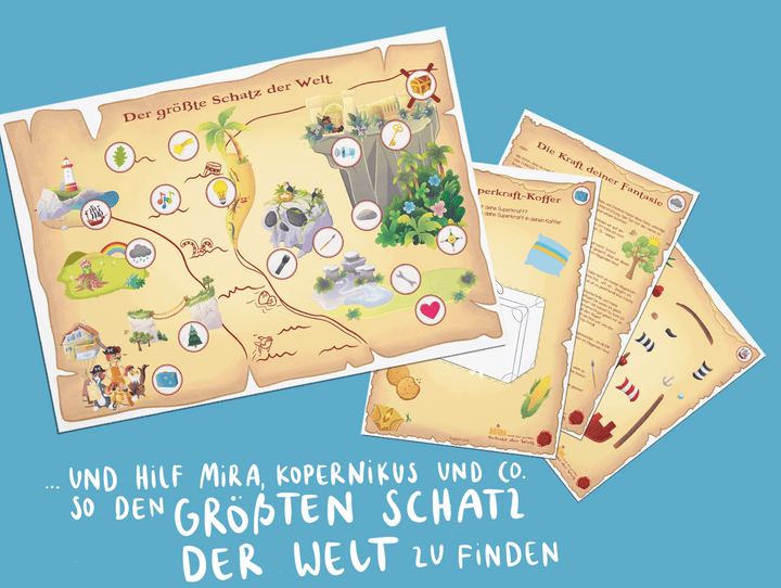 ... und hilf Mira, Kopernikus und Co. so den größten Schatz der Welt zu finden