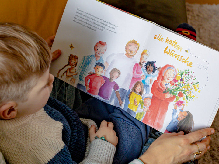 "Moa und der Wunschbaum" - Innenseite